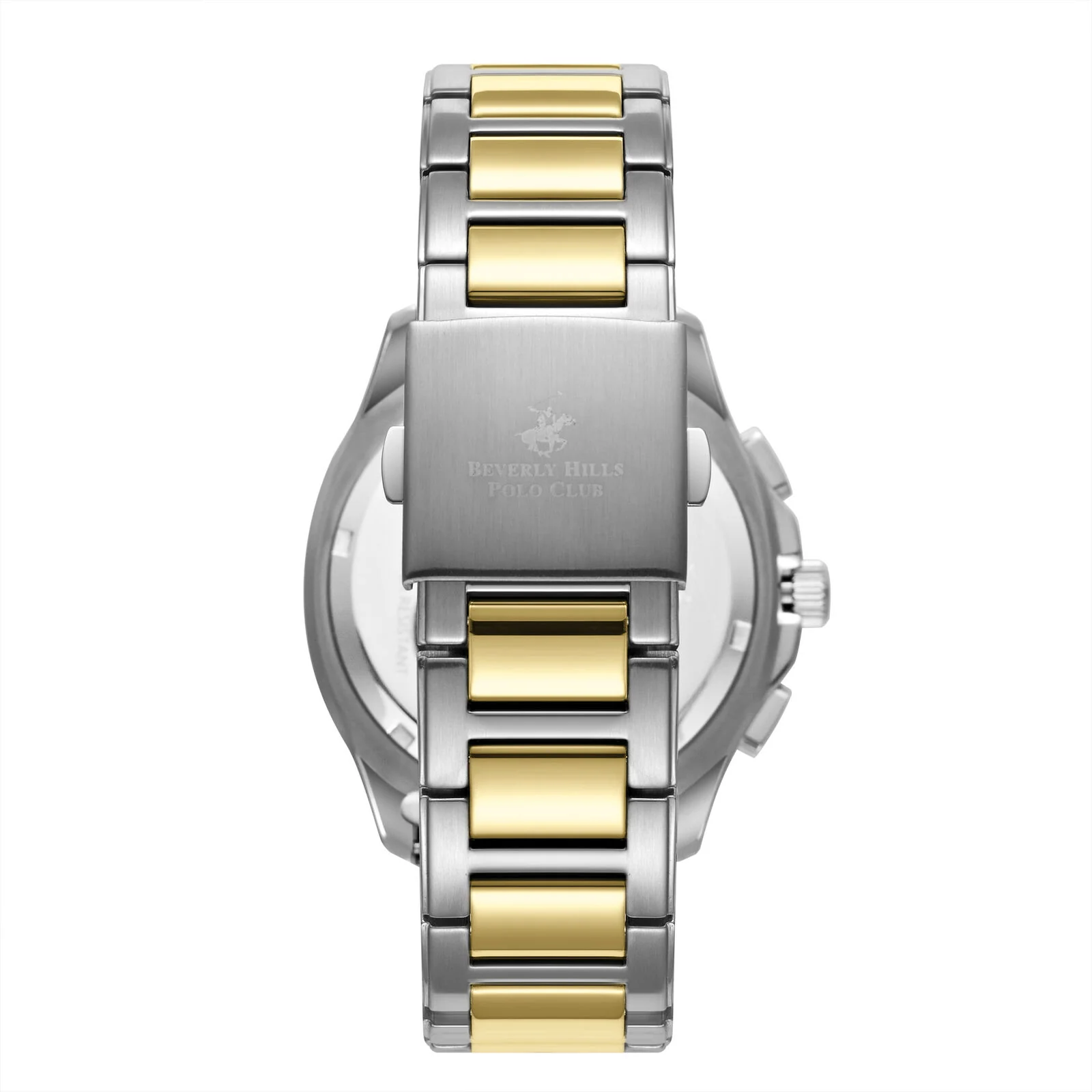 BEVERLY HILLS POLO CLUB MEN'S ANALOG WATCH, BLACK/SILVER DIAL MULTI-FUNCTION WITH TWO TONE STAINLESS STEEL Band, BP3212X.251 - Image 3